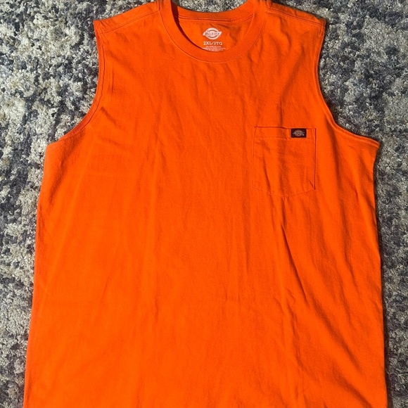 192-2X Orange Dickies Tank Top - Picture 6 of 6